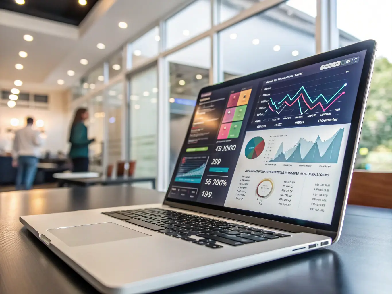 An image of a digital marketing dashboard displaying ad performance metrics across multiple platforms.